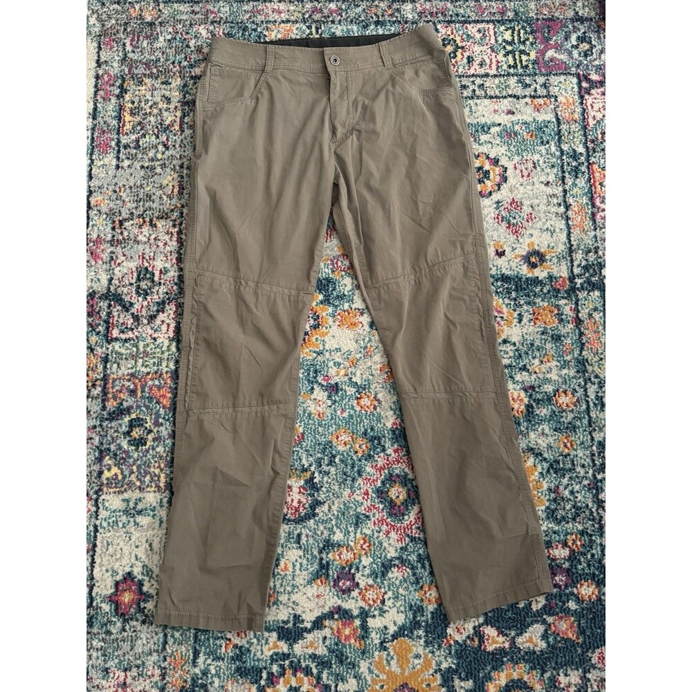 Kuhl Radikl Pants Men’s Beige Chino Straight Leg Hiking Pants Beige Size 36 X 33